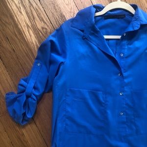 Zara Silky Shirt Dress